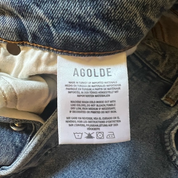 Agolde Riley high rise straight jeans 26 in Blitz; perfect!! worn once! - Picture 8 of 10